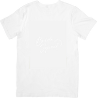 Thumbnail for Bride Squad Minimalist T-Shirt | Subtle White Tonal Script Graphic Tee | Bridesmaid Gift