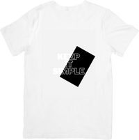 Thumbnail for Keep It Simple Minimalist T-Shirt | Modern Black Block Graphic Tee | Streetwear Gift