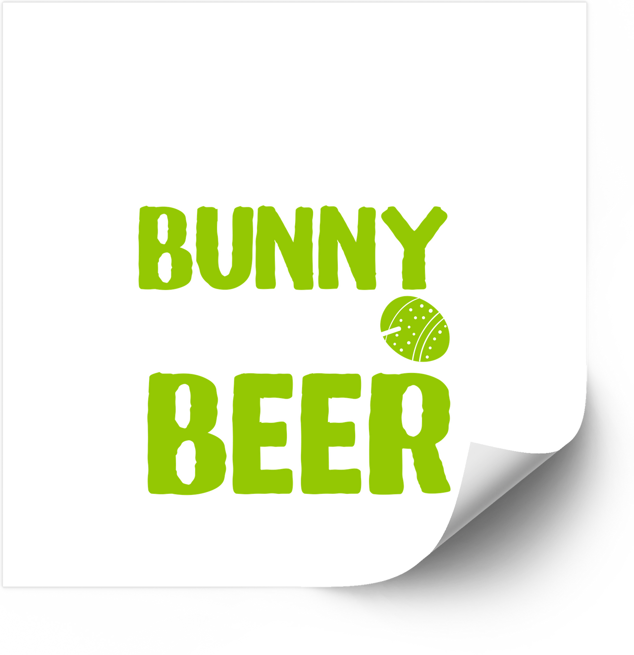 Bunny Beer Easter Sticker | Funny Easter Egg Vinyl Decal