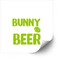 Thumbnail for Bunny Beer Easter Sticker | Funny Easter Egg Vinyl Decal